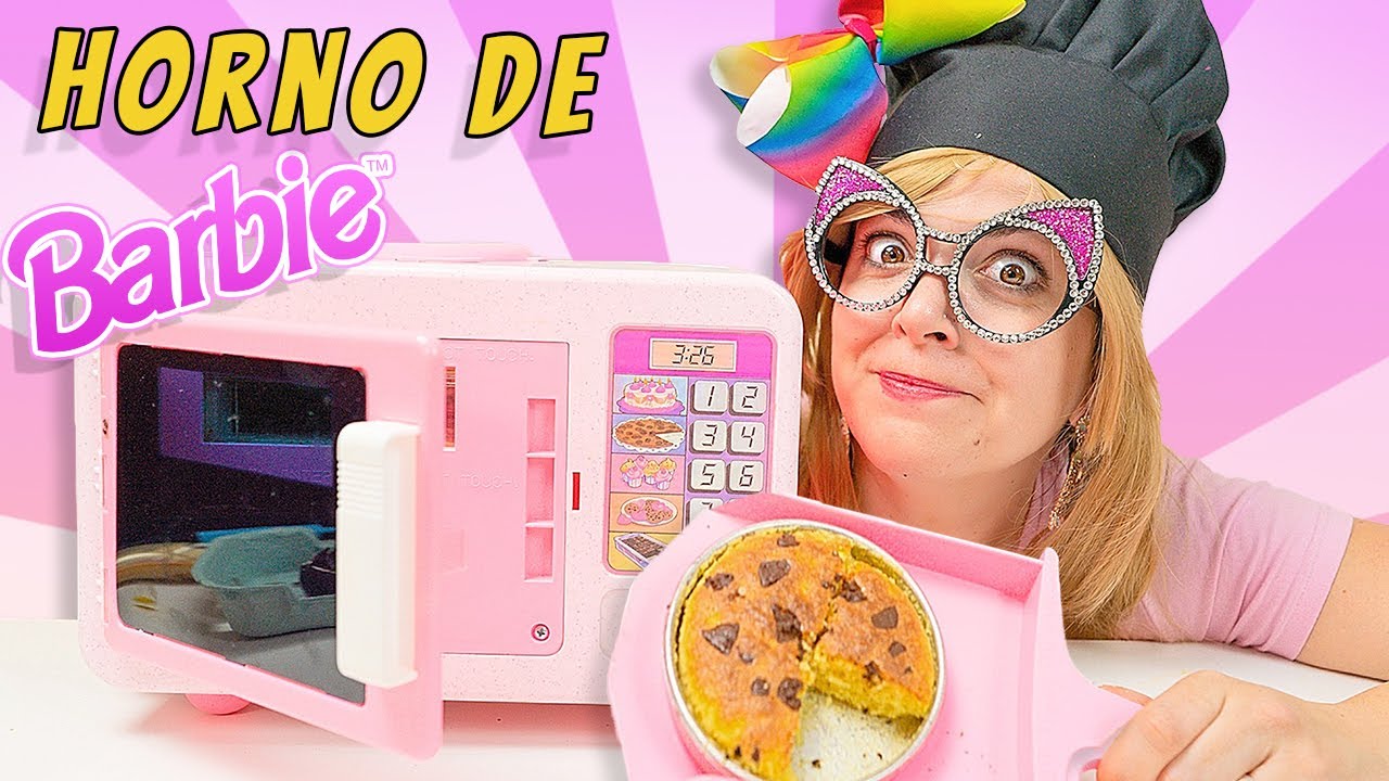 ¡HORNO de BARBIE! ¡COCINO de VERDAD!