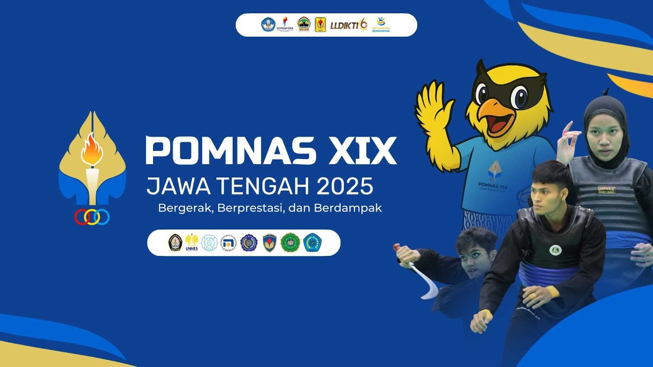 POMNAS XIX 2025 Cabang Lomba Pencaksilat | DAY 3 Gelanggang A