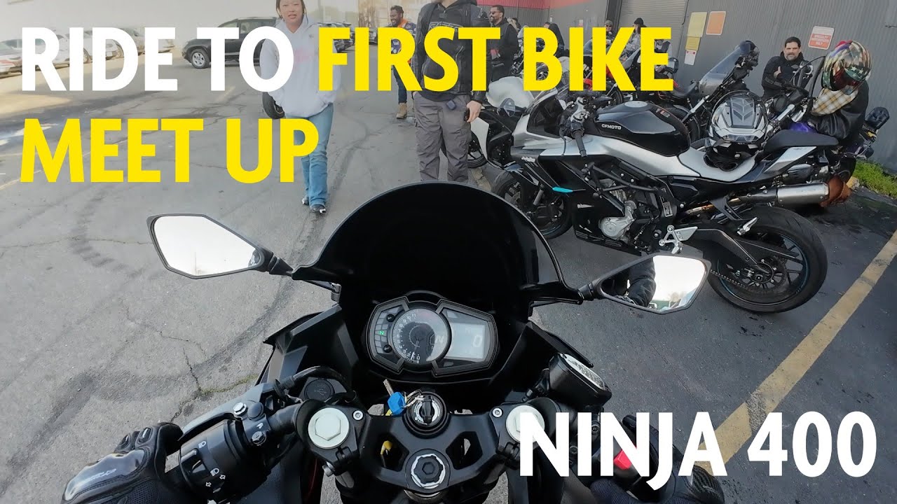 Ride with me to my first bike meet up! Ninja 400