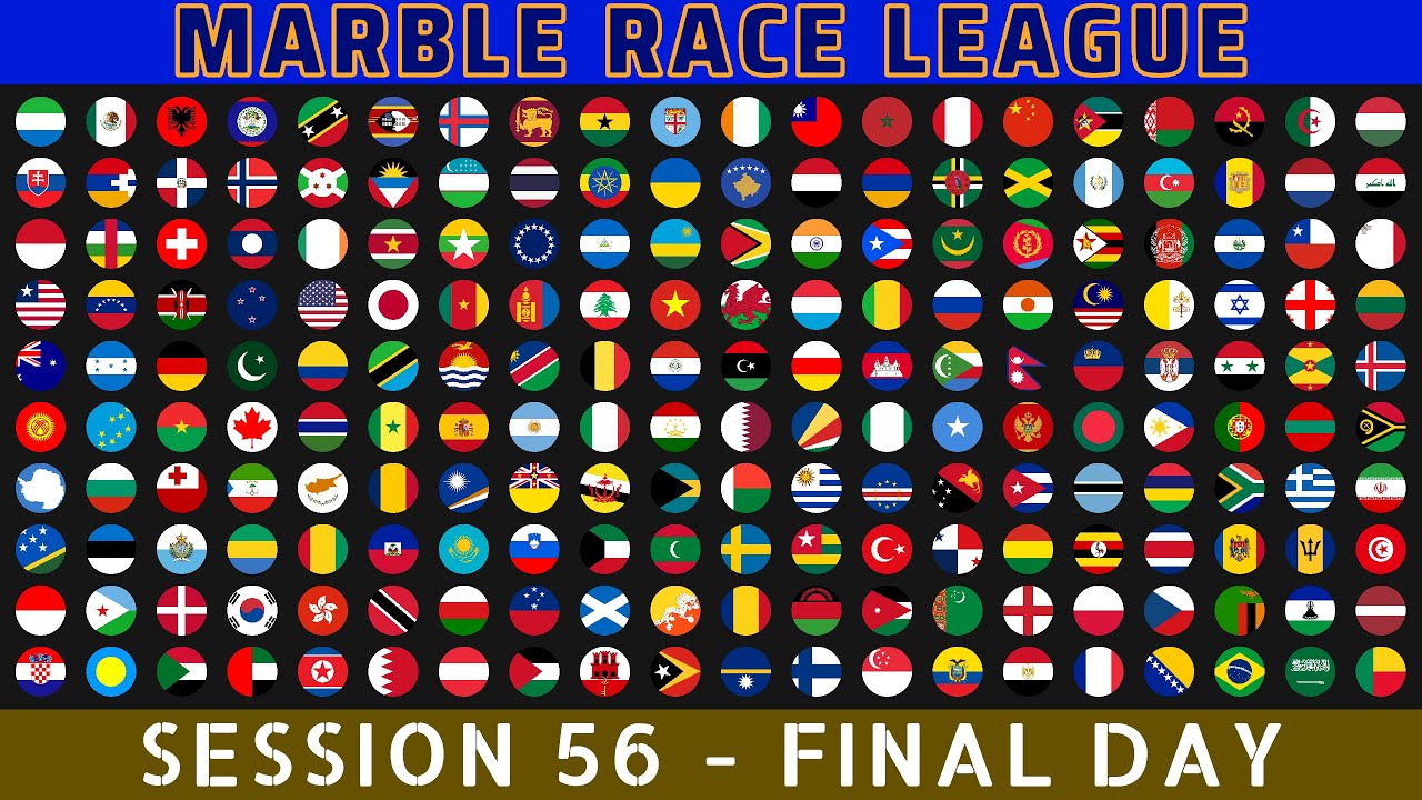 Marble Race League Session 56  Final Day ~ 200 Countries