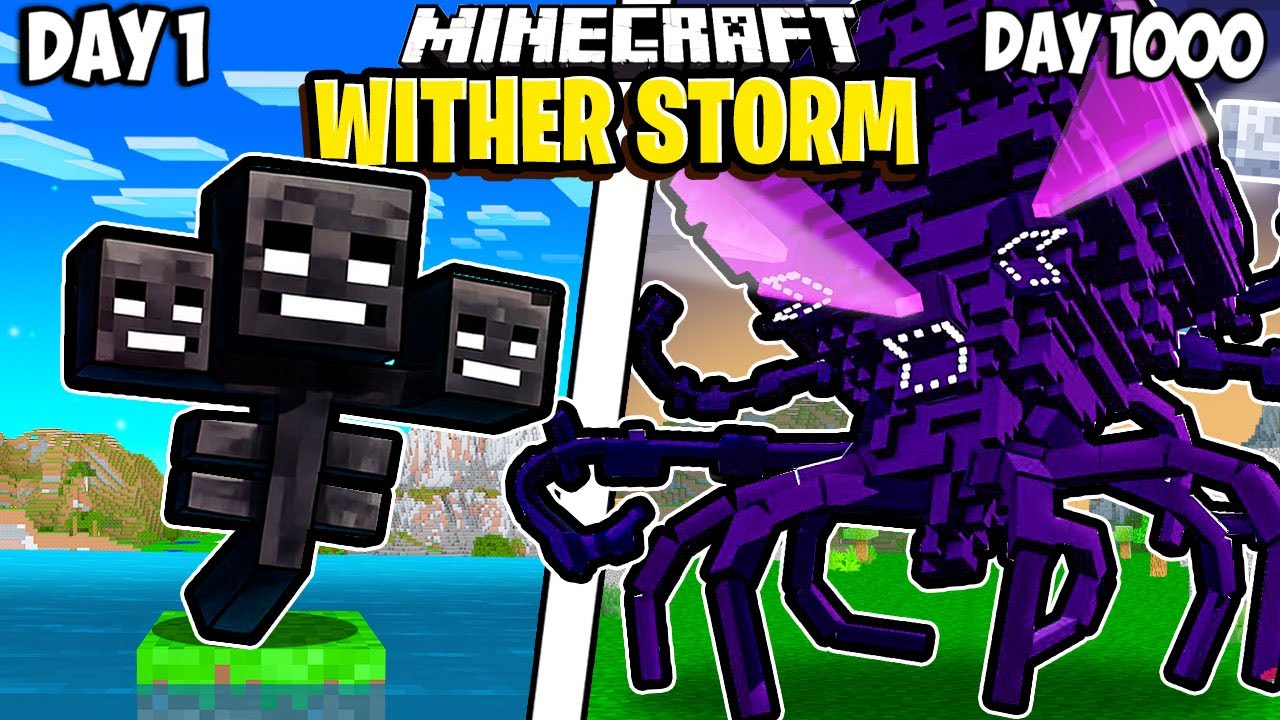 I Survived 1000 Days as a WITHER STORM in Minecraft