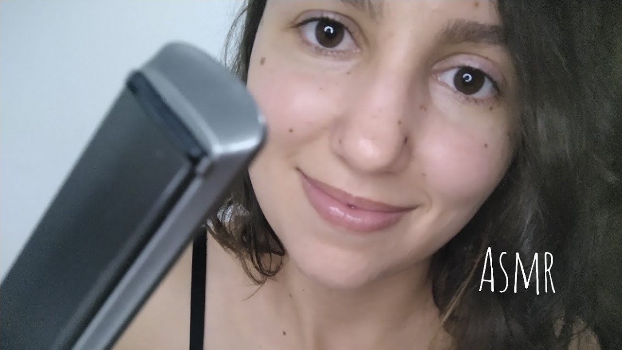 ASMR Fazendo chapinha no seu cabelo