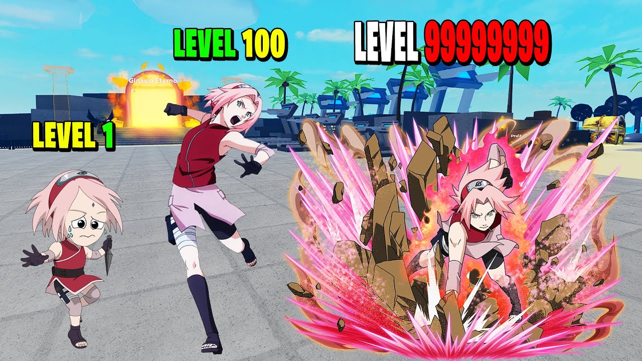 SAKURA HARUNO FOI HUMILHADA POR SER MENINA NOOB NO MUSCLE LEGENDS MAS ATIVOU O SOCO DA MORTE! ROBLOX