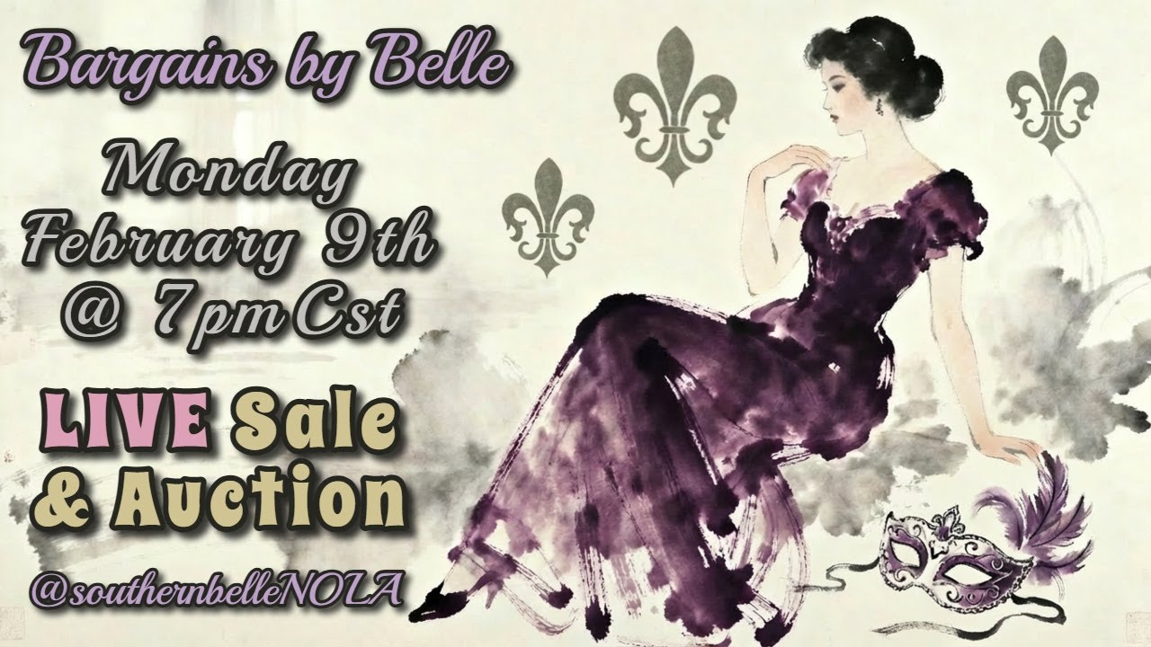#sale  #auction  - BARGAINS BY BELLE - Come shop, chat & bid