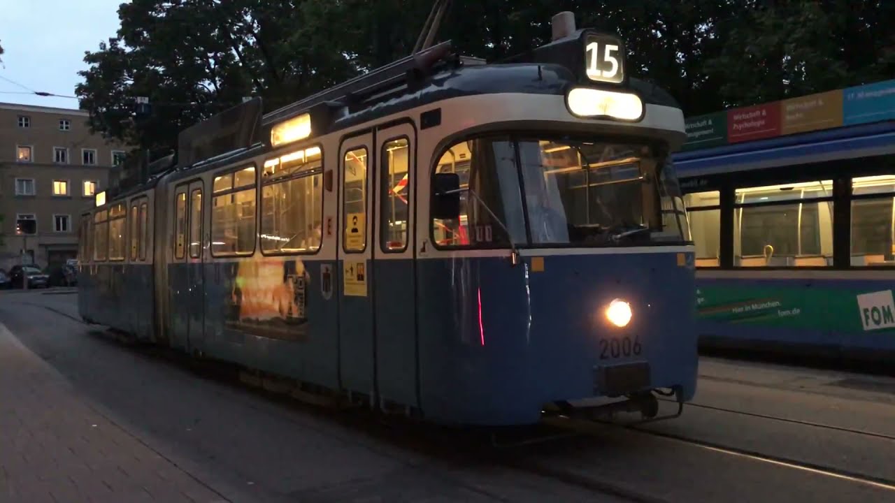 Tram wagon model P - alte P-Modell Tram Stra&szlig;enbahn in M&uuml;nchen
