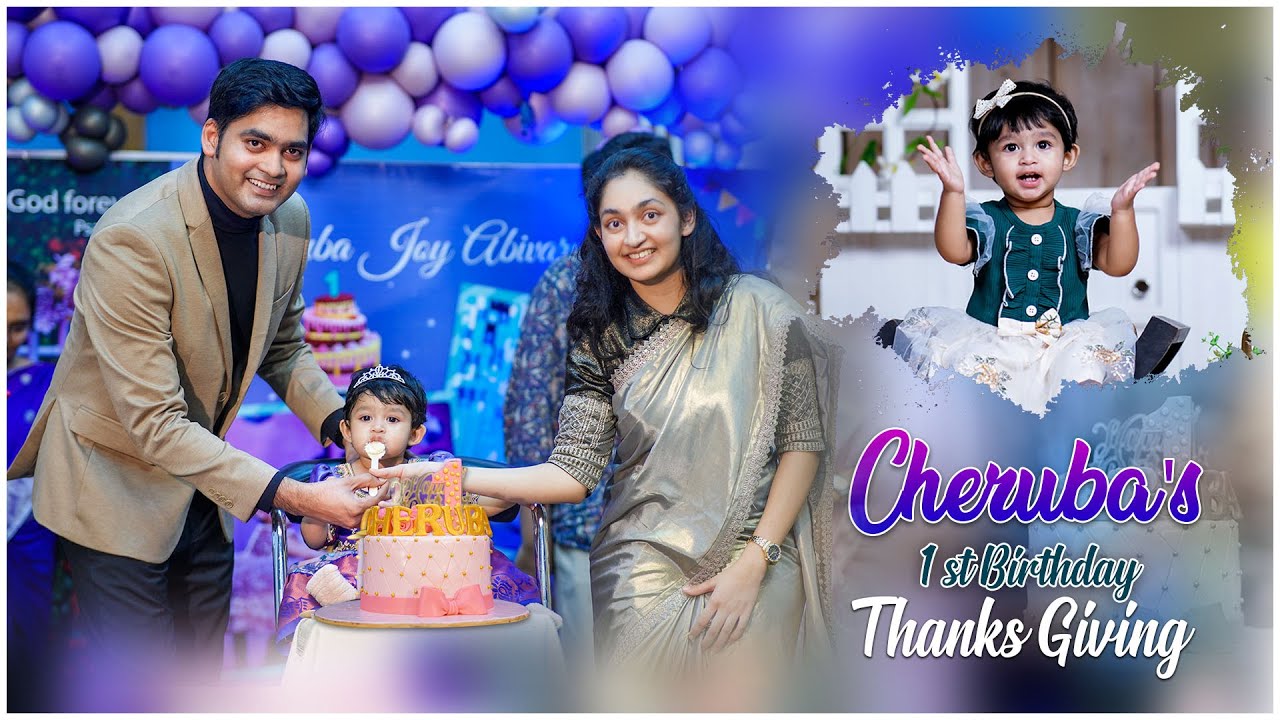 Cheruba Joy Abivarna's 1st Birthday Thanksgiving Promo