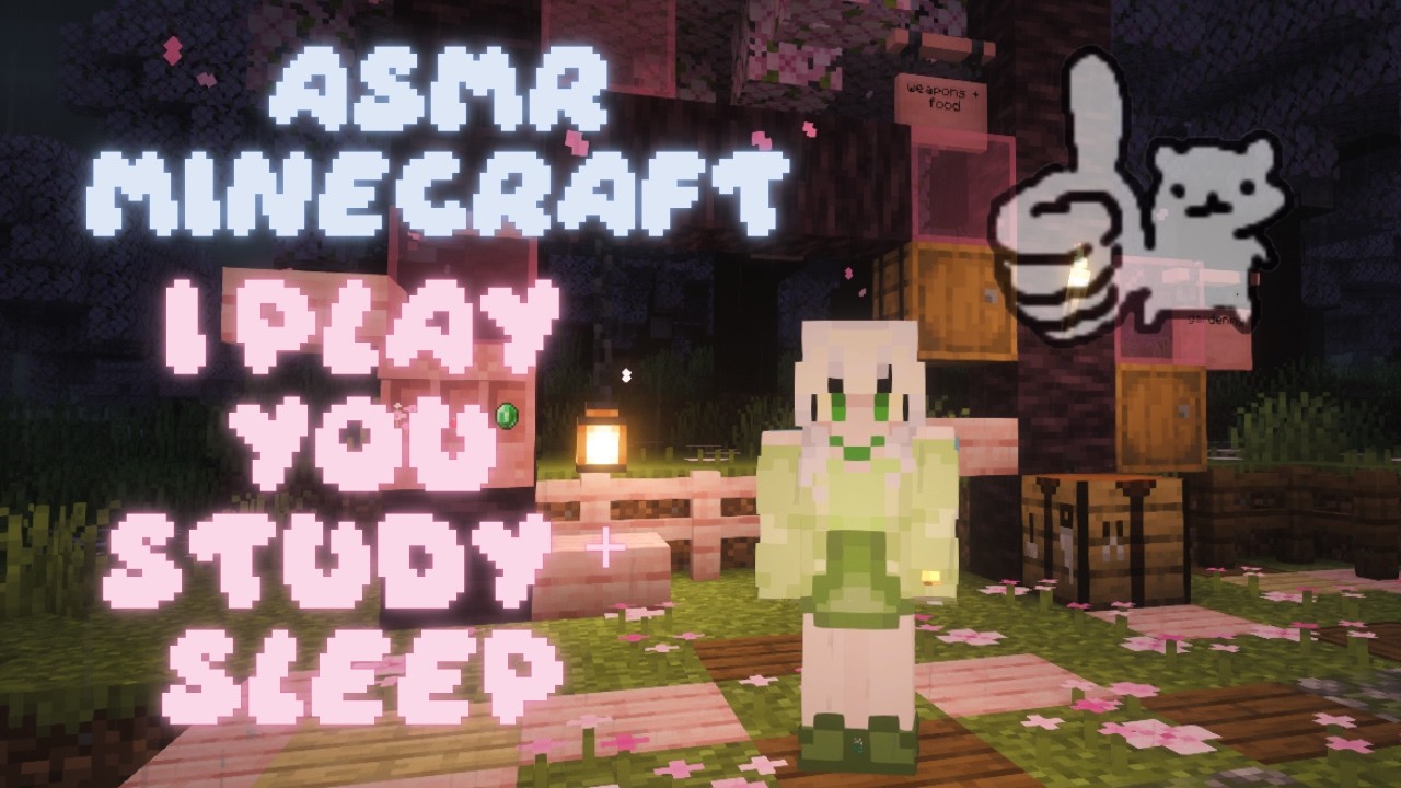 ASMR Minecraft | I play, you sleep/study | Soft Speaking | Outdoor Building
