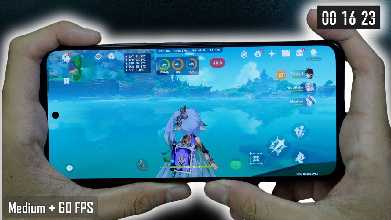 Realme 14 5G Genshin Impact Test With FPS Meter & Battery Test