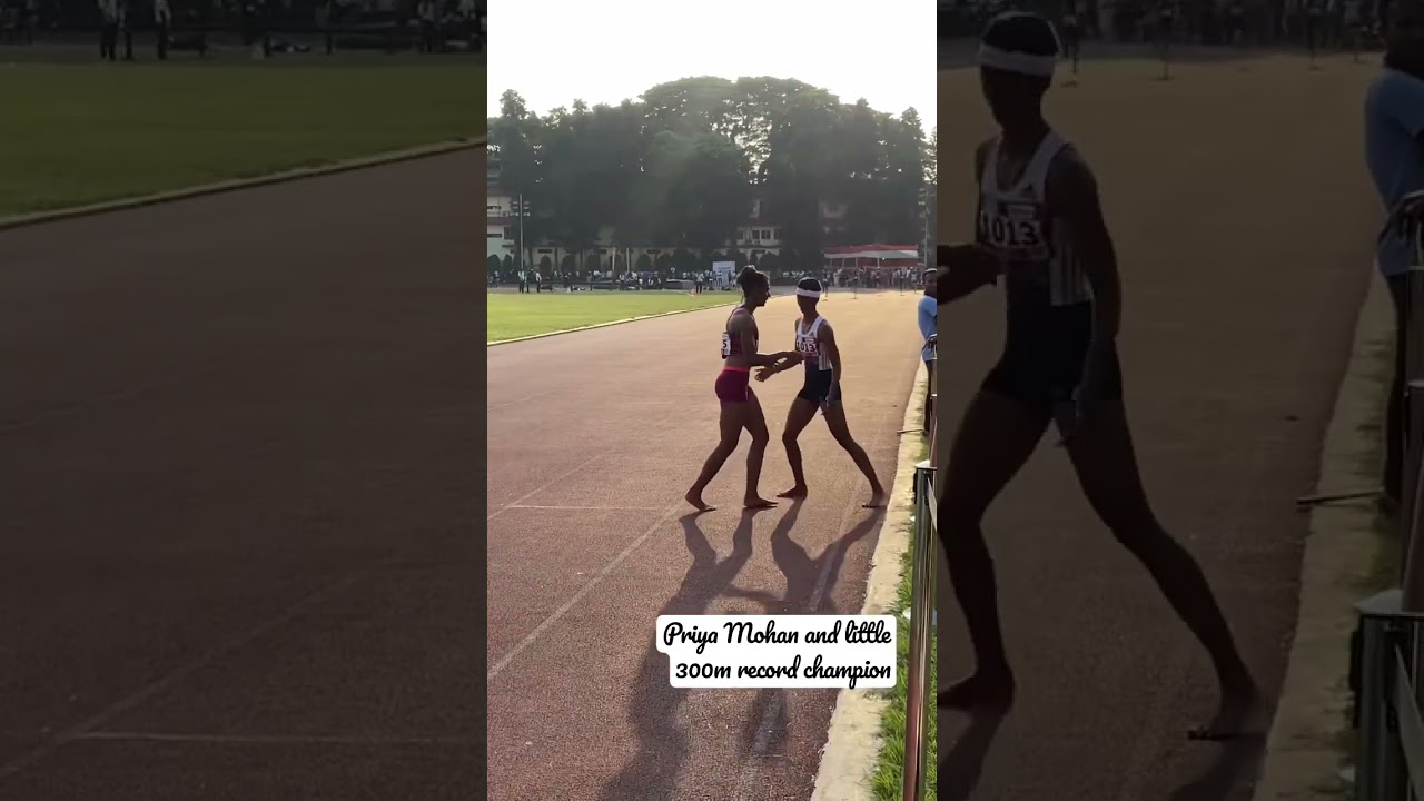 Priya Mohan and little champion #400mtr  #shortsvideo #shortsyoutube #youtube #runners #girlspower