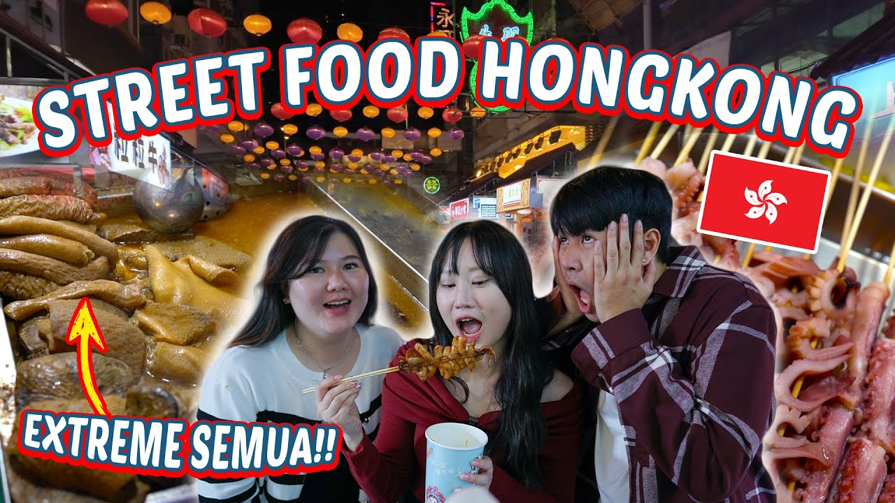 HONGKONG STREET FOOD !! TEMPLE STREET NIGHT MARKET