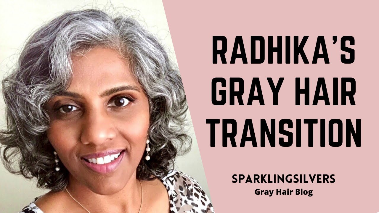 GRAY HAIR TRANSITION STORY | DARK TO SALT AND PEPPER HAIR
