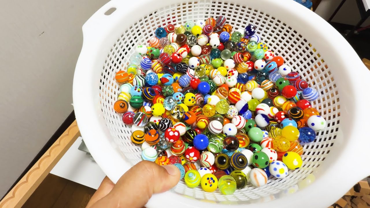 Let's make a marble run course ☆ Wooden slope & colorful marbles #asmr #marblerun