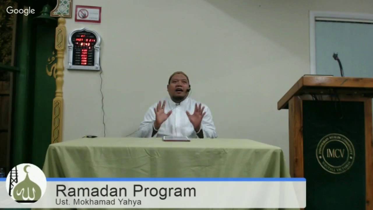 Kajian Ramadan Masjid Westall oleh Ust. Mokhammad Yahya - Tafsir Surah Al-Waqia (Part 1) 26/06/16