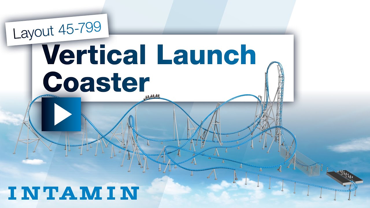 Intamin Vertical Launch Coaster Layout 799m
