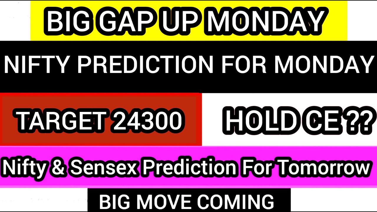 monday market analysis | Nifty Prediction | Sensex | Monday market gap up or gap down | 22 June