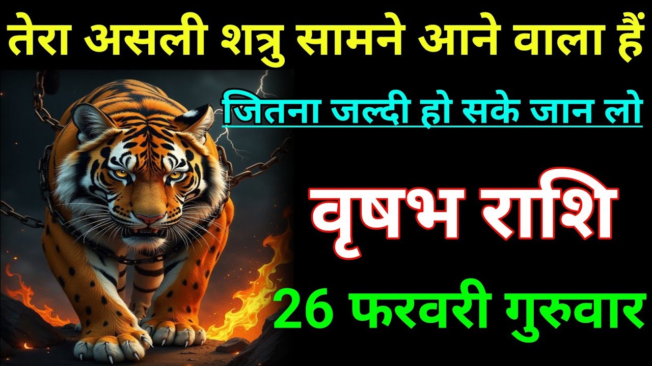 वृषभ राशि तेरा शत्रु सामने आने वाला हैं जान लो। Vrishabh rashi/Taurus♉