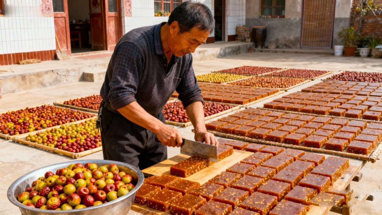 酸枣糕：时光里的酸甜标本，初尝是酸回味是甜Wild Jujube Cake: A memory of tart and sweet.