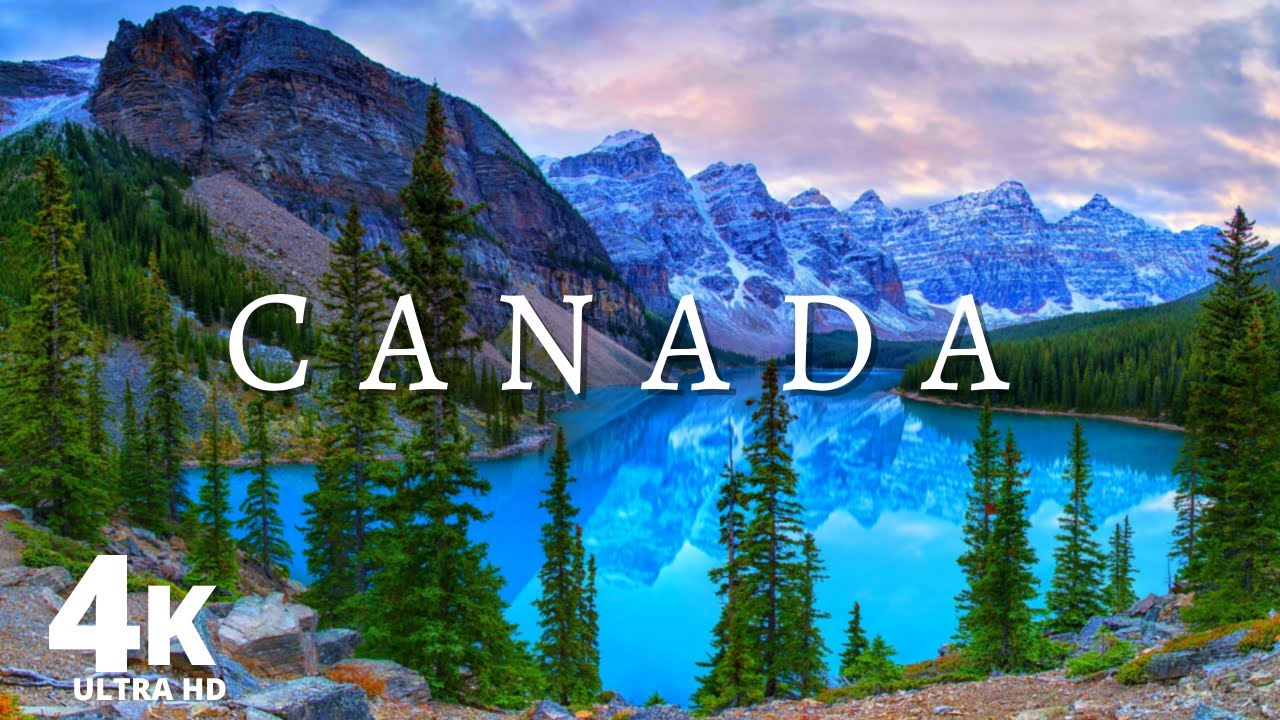 Paisagem Canad&aacute; 4K - M&uacute;sica relaxante com lindas paisagens da natureza (4K V&iacute;deo Ultra HD)