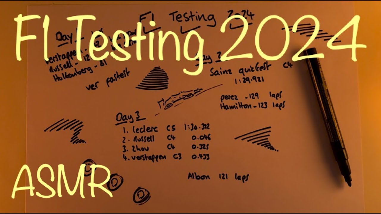 ASMR F1 Testing 2024 - #f12024 #f1 #asmr