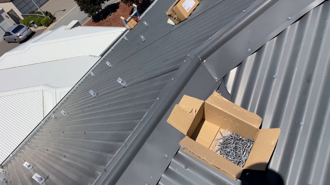 How to install solar panels on a tin/metal roof.