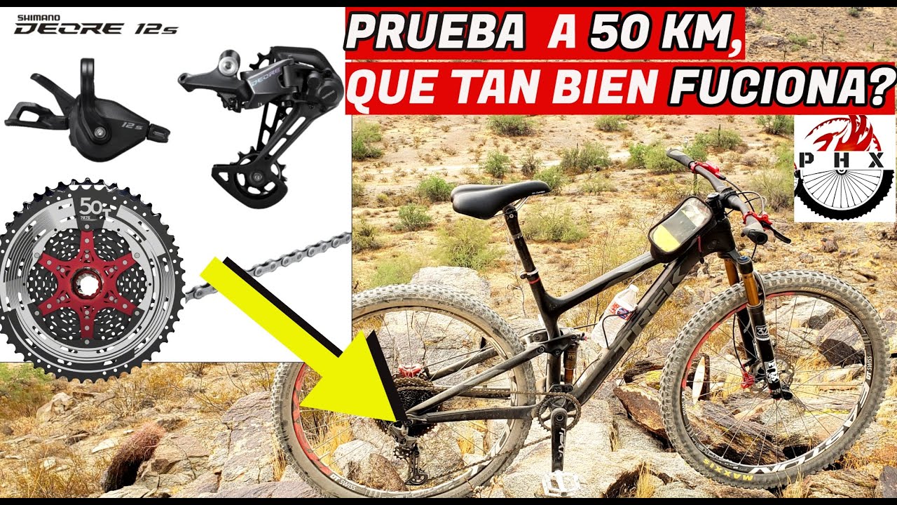 SHIMANO DEORE M6100 1x12V 11T-50T SUNRACE CASSETTE ,PRUEBA A 30 MILLAS /PHOENIX AZ CICLISMO