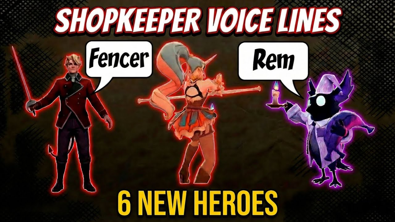 6 NEW HEROES LEAKED   Shopkeeper Voice Lines  Deadlock Jan 21 Update