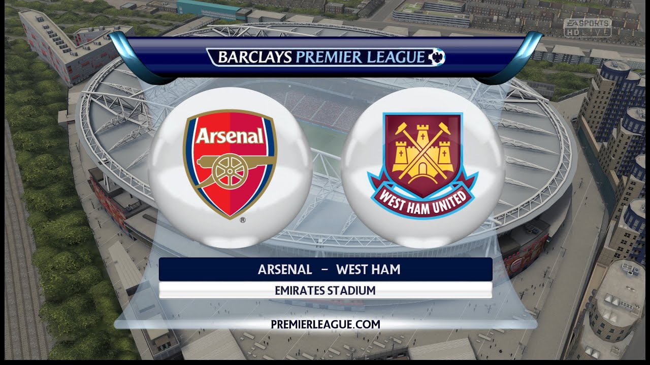 Fifa 15 Чемпионат Англии третий тур Arsenal - West Ham