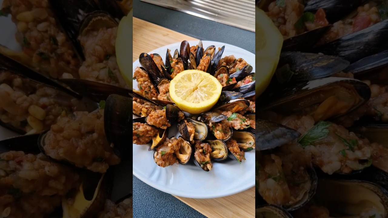 Recreating Turkey's Street Food pt. 2 - Stuffed Mussels #shorts #midyedolma #streetfood
