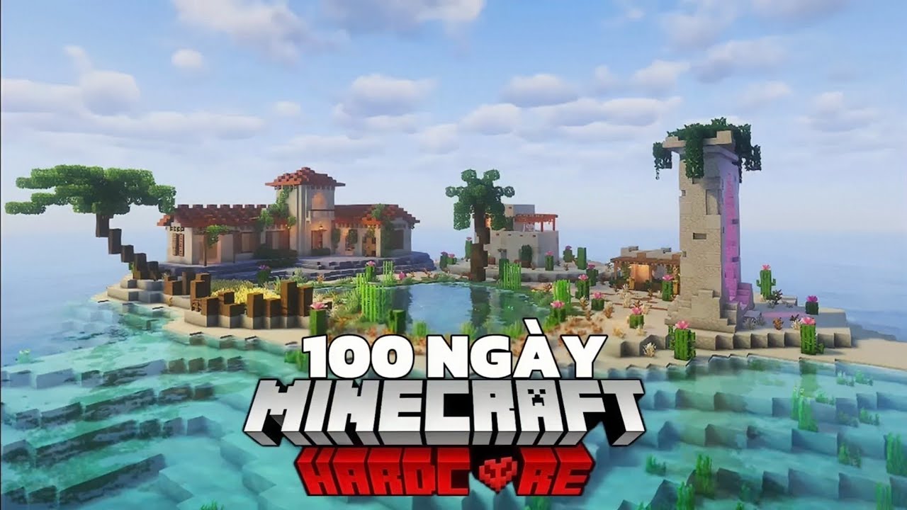100 Ngày Xây Dựng Căn Cứ Ở Sa Mạc Trong Minecraft Hardcore!