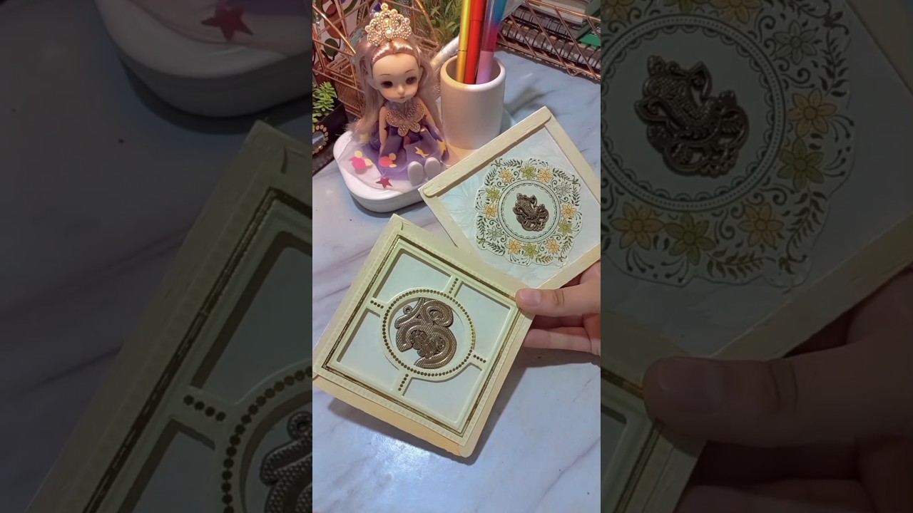 Wedding card reuse idea #diy #weddingcards #shorts #craft #decor #decoration #youtubeshorts