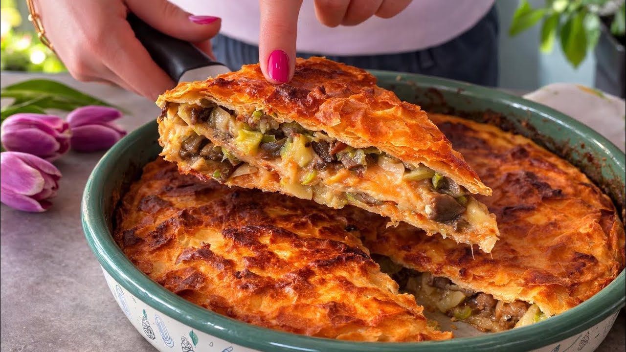 POSNI BUREK NA VODI ✨ BEZ KAPI ULJA 👌 DETALJAN RECEPT – Vegan Burek