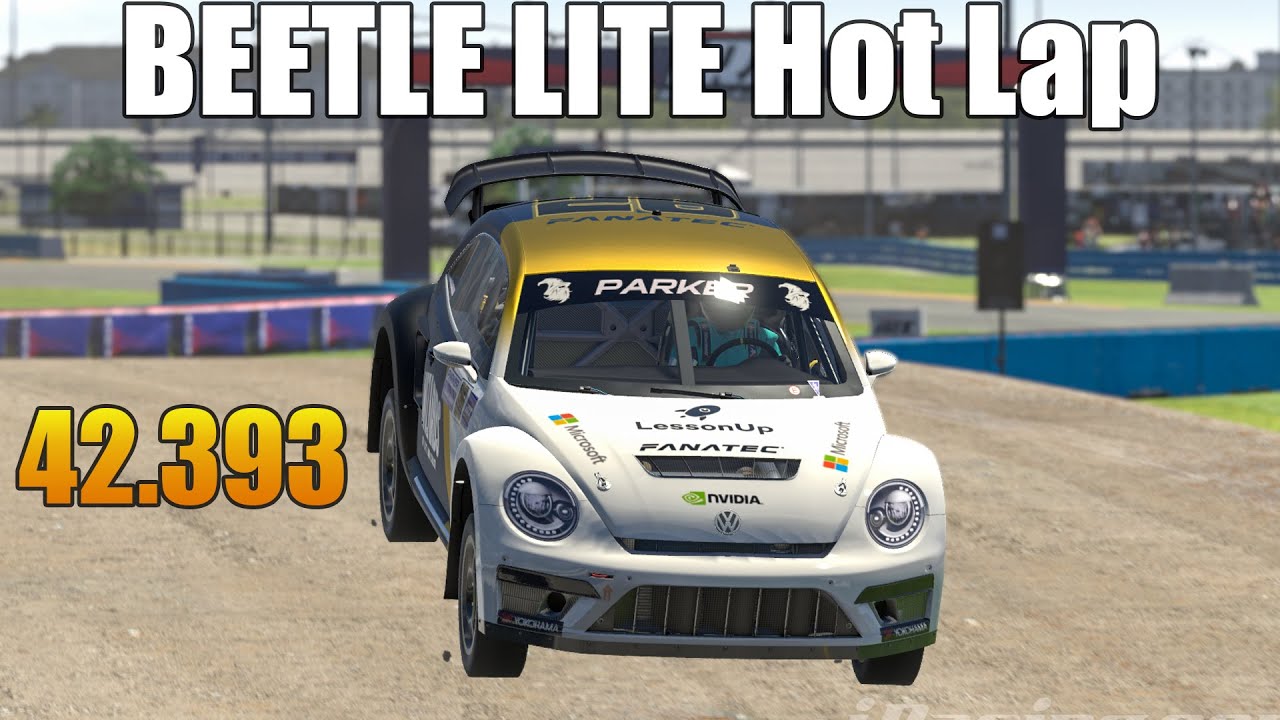 iRacing VW Beetle Lite &mdash; Hot Lap &mdash; Daytona Rallycross Long &mdash; 42.393
