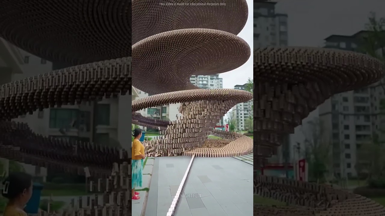 She Made the Biggest Domino Chain