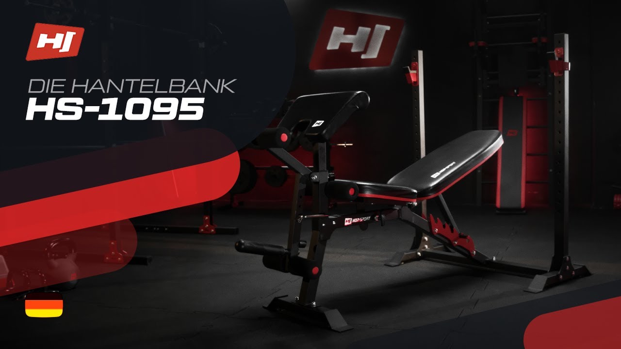 Verstellbare Hantelbank HS-1095 Hop-Sport | Homegym