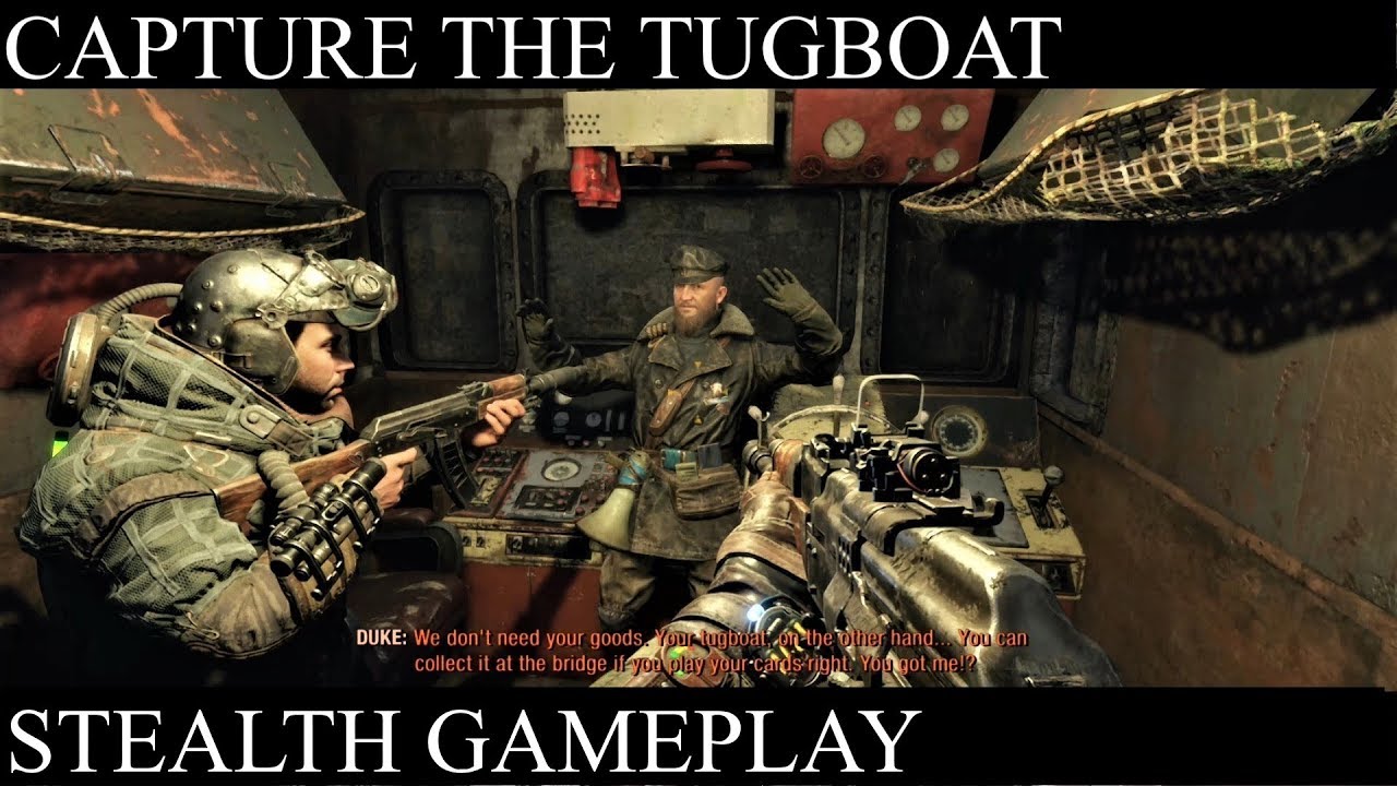 Metro Exodus: Захват буксира (без убийств и скрытное прохождение)