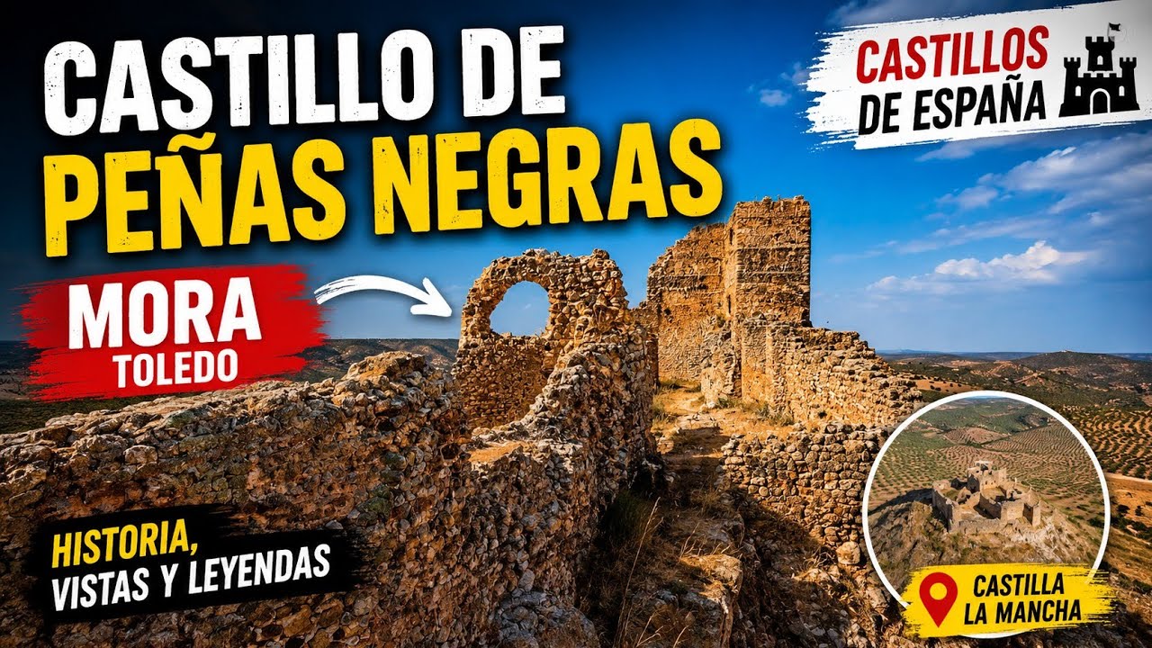 CASTILLOS en ESPAÑA para visitar CASTILLO DE PEÑAS NEGRAS, Mora, Castilla La Mancha ( Toledo)