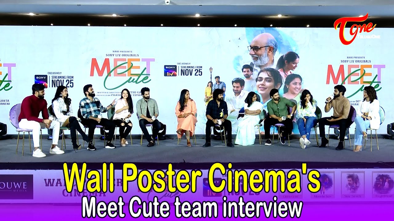 Wall Poster Cinema's Meet Cute team interview | Nani |  Teluguone cinema