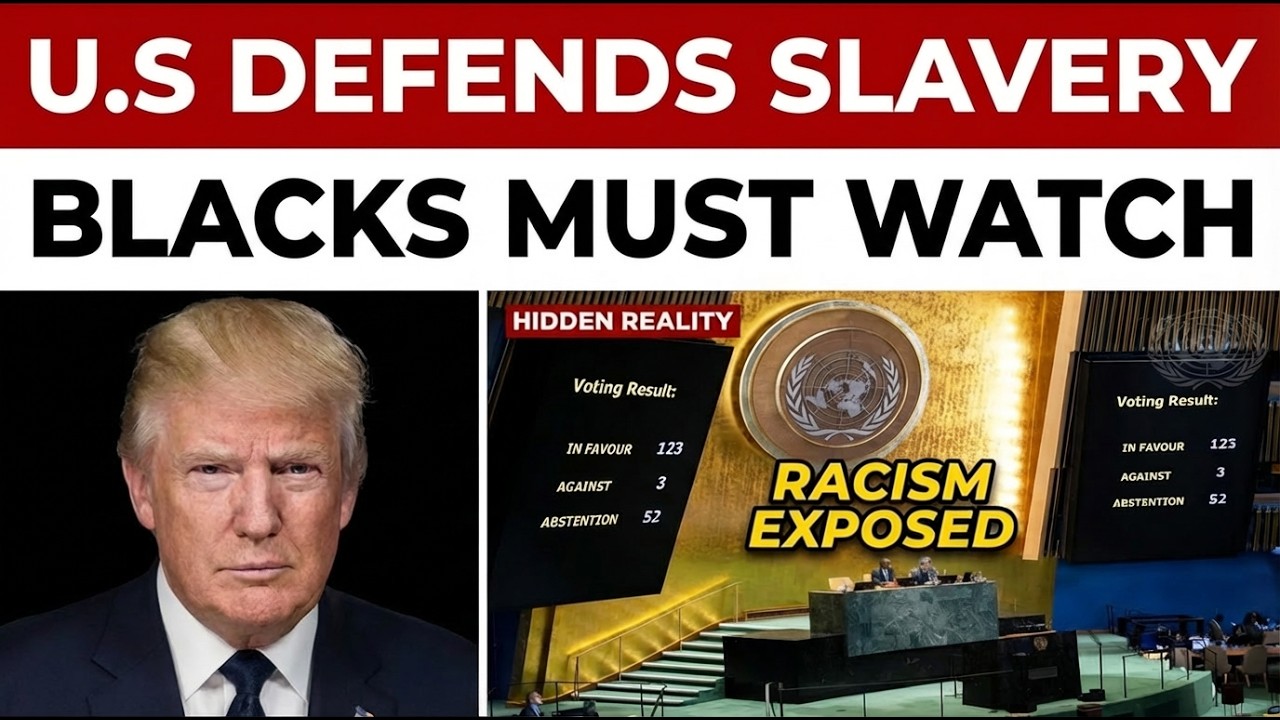 BREAKING❗❗America REFUSES To Admit Slavery As A CRIME Against Humanity