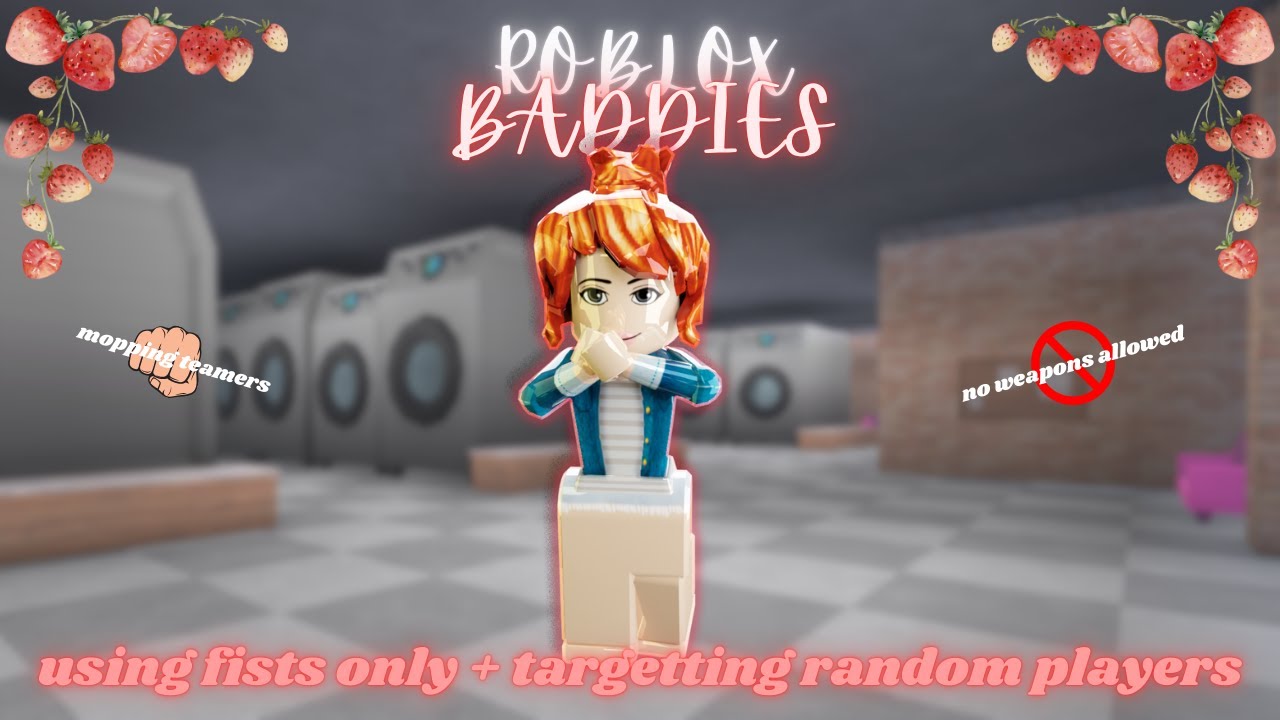 НАЦЕЛЯЕМСЯ НА СЛУЧАЙНЫХ ИГРОКОВ и ИСПОЛЬЗУЕМ ТОЛЬКО КУЛАКИ в ROBLOX BADDIES! 👊