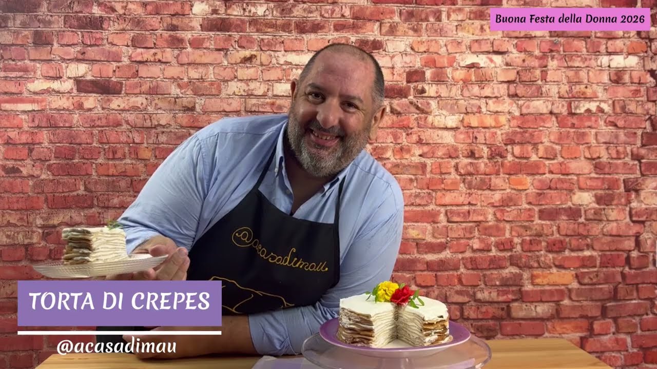 Torta di Crepes per la Festa delle Donne - Facile e Bellissima!