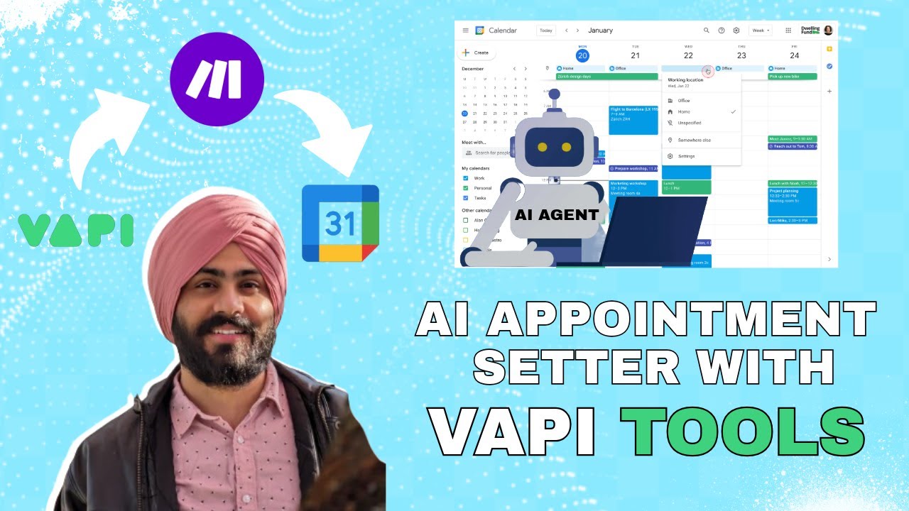 Make Voice AI appointment setter with Vapi Tools in 10 minutes (Google Calendar & Make.com)