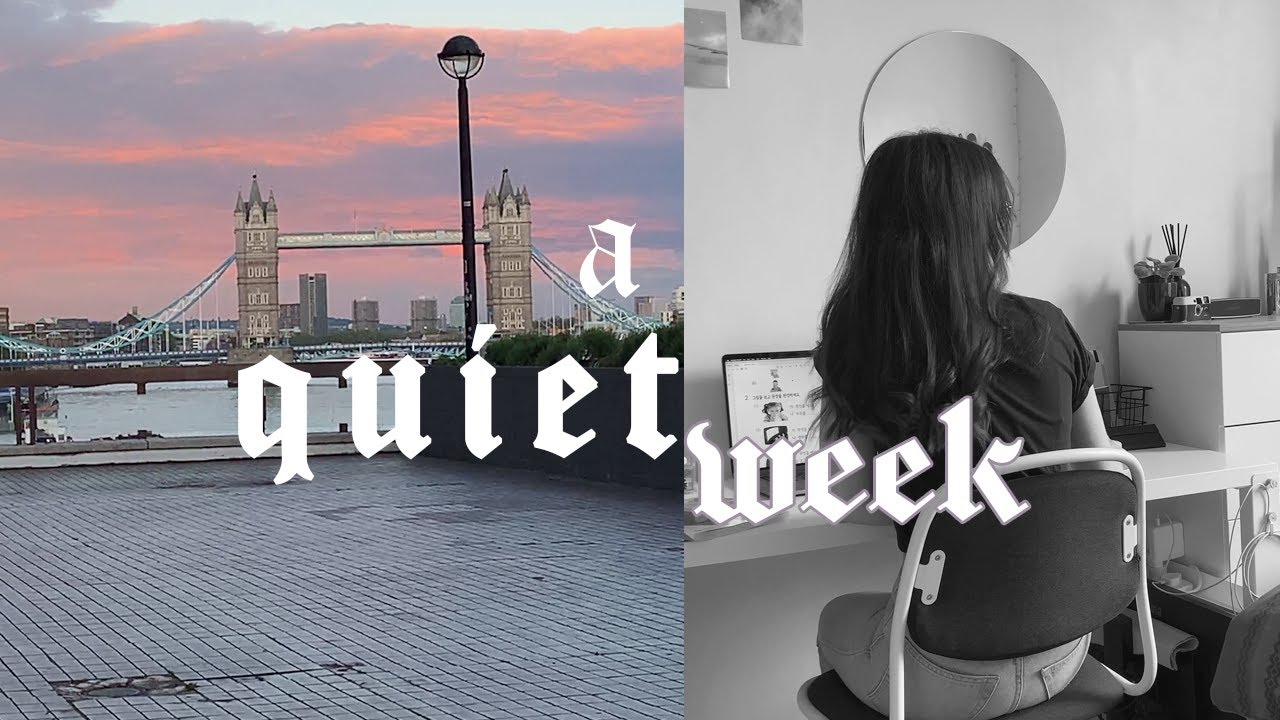 a chill week in my life 👩🏻‍💻 wfh, a walk by the river thames + working in a cafe
