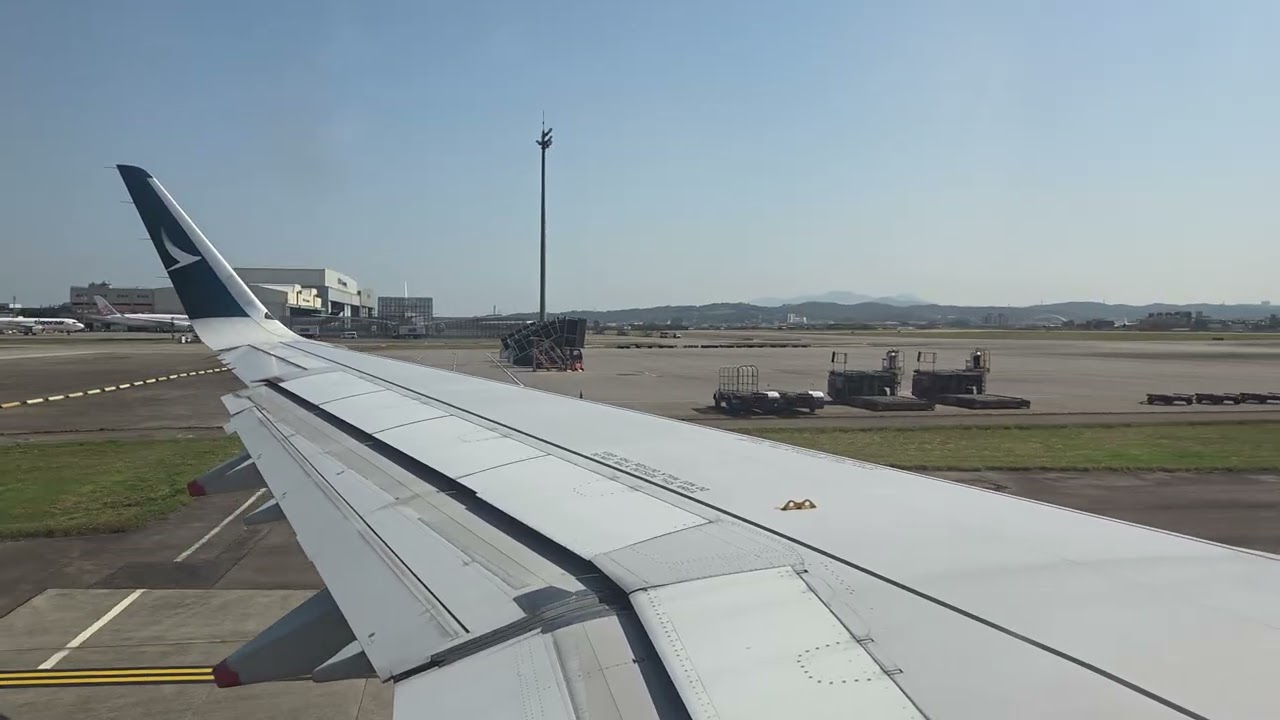 國泰航空 CX469 A321neo 台灣桃園國際機場後推至起飛