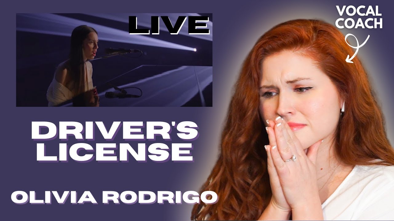 OLIVA RODRIGO I Driver's license LIVE I Vocal coach reacts