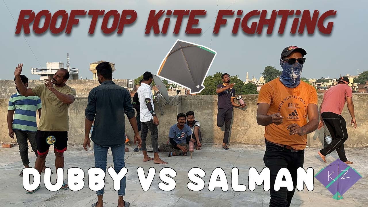 Dubby Vs Salman Kite Fighting | Rooftop Kite Fighting | Lucknow Kite Flying | Indian Kite Flying