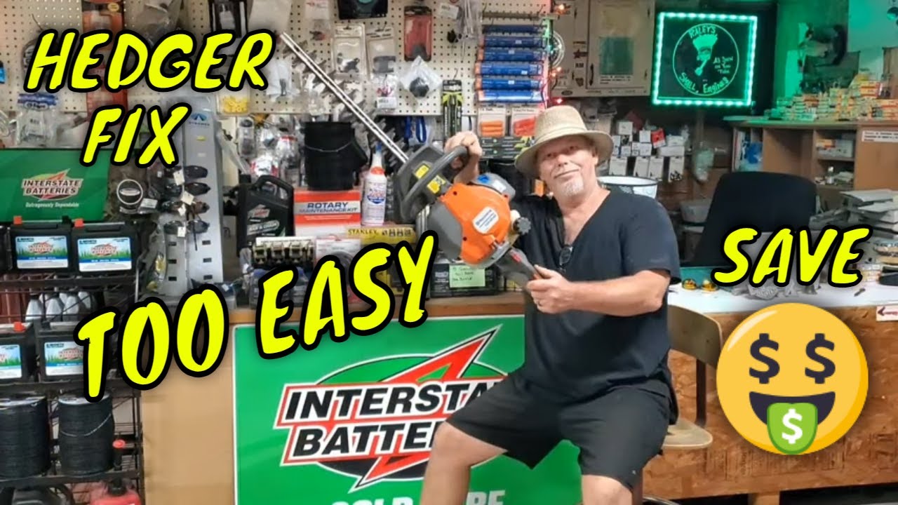 Hedger only runs on choke, carburetor and fuel line repair. Easy DIY on Husqvarna 122hd45 no start