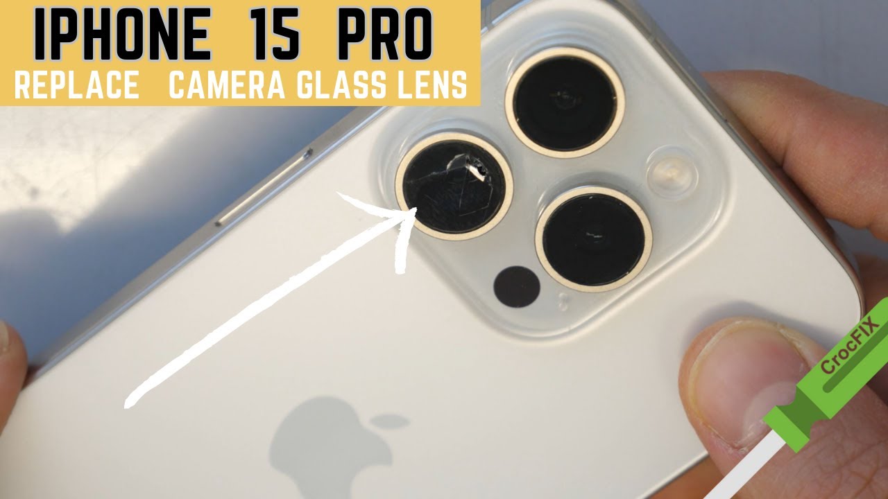 Ремонт стеклянного объектива камеры на iPhone 15 PRO / Видеоинструкция