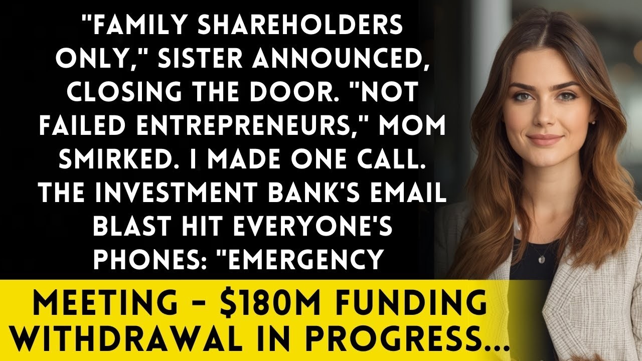 Sister Blocked Me From The Investor Meeting   I've Been Their Primary Funder Since 2020 mp4