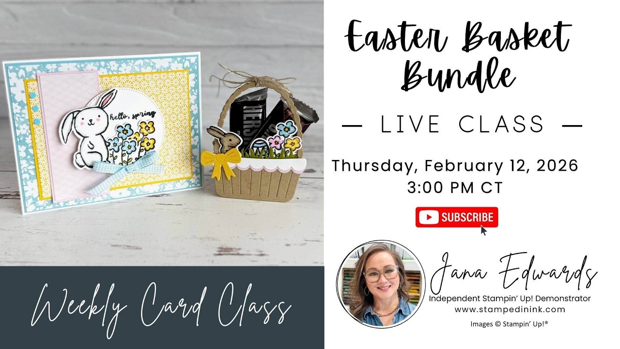 Easter Basket Treat Holder and Card | Easter Basket Bundle - Stampin' Up!