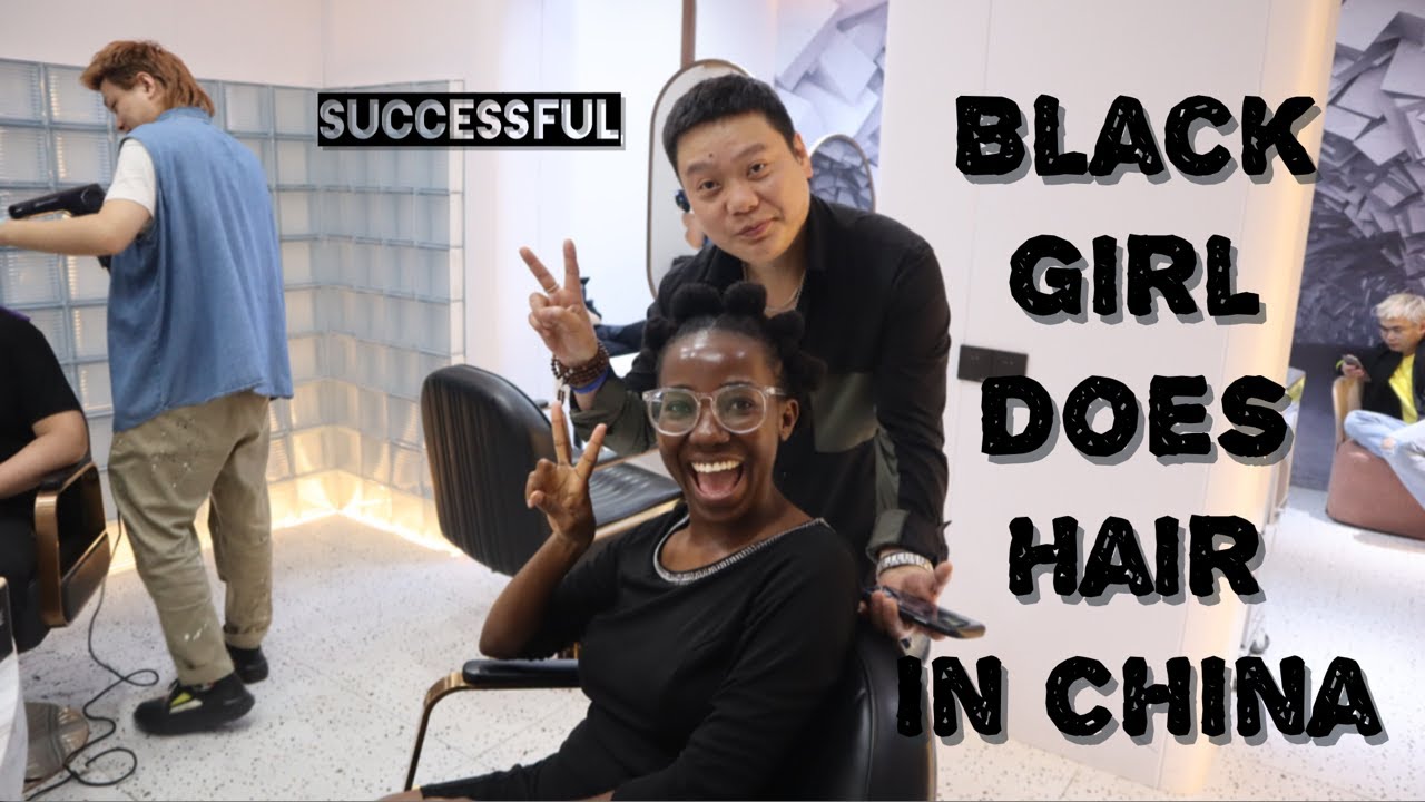 LIVING IN CHINA VLOG |BLACK GIRL DOES 4C Hair in CHINA |  WASHING  HAIR IN A CHINESE  salon